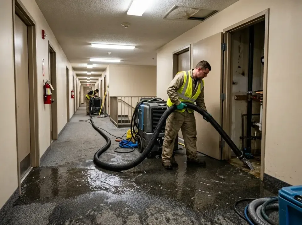 multi-unit-apartment-hallway-f-005 — frequently asked questions, Emergency Burst Pipe Water Extraction & Removal in Webb Cit…